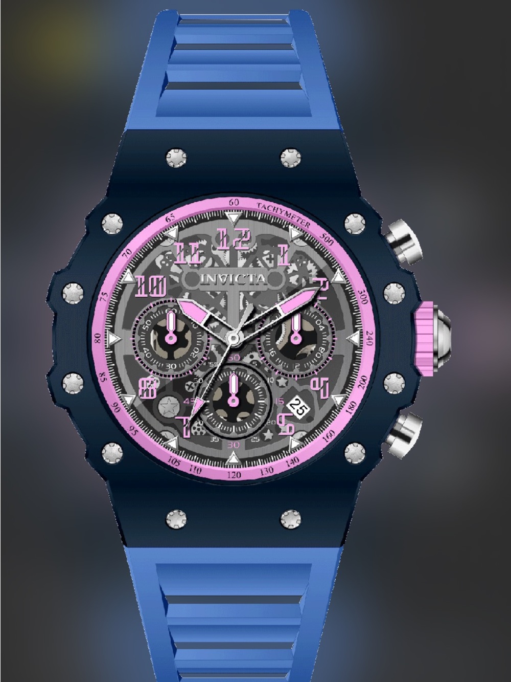 BRAND NEW! INVICTIA RACING VAULTHAN WATCH 44MM BLUE-69777